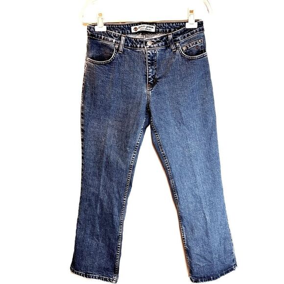 Harley Davidson Midrise Bootcut Jeans Women Sz 10 P 33/29 - Picture 1 of 9